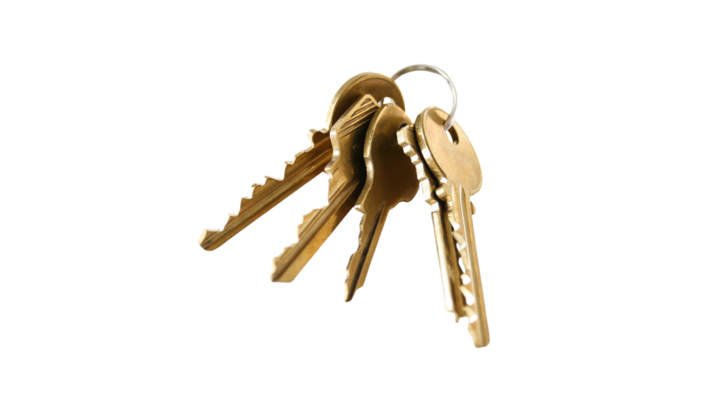 gold plated keys